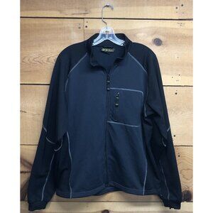 KLIM Full Zip Softshell Fleece Racing Jacket Mens Size Medium Motorcycle Black